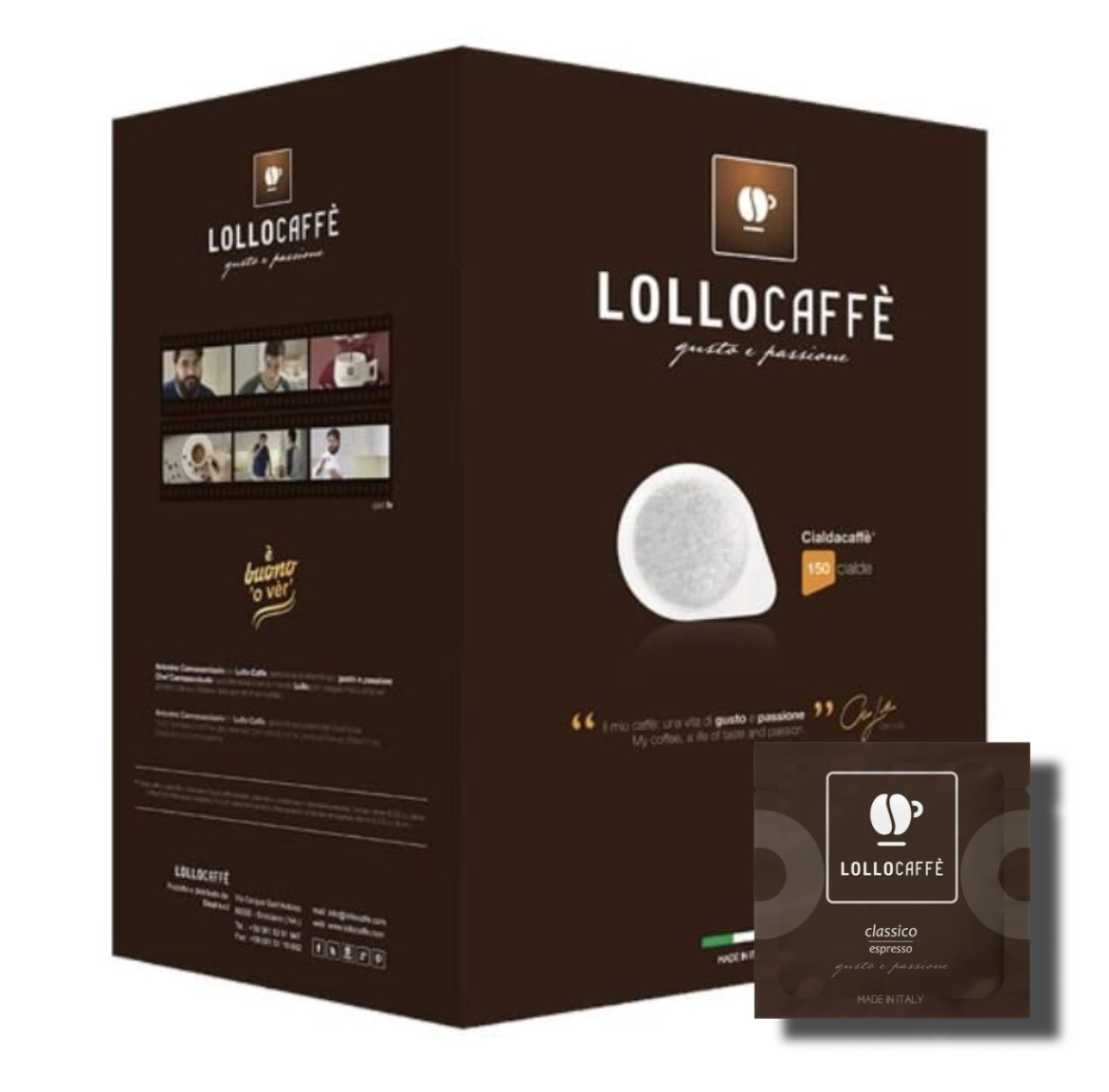E.S.E. pod Lollo Caffé Classico Espresso 150ks