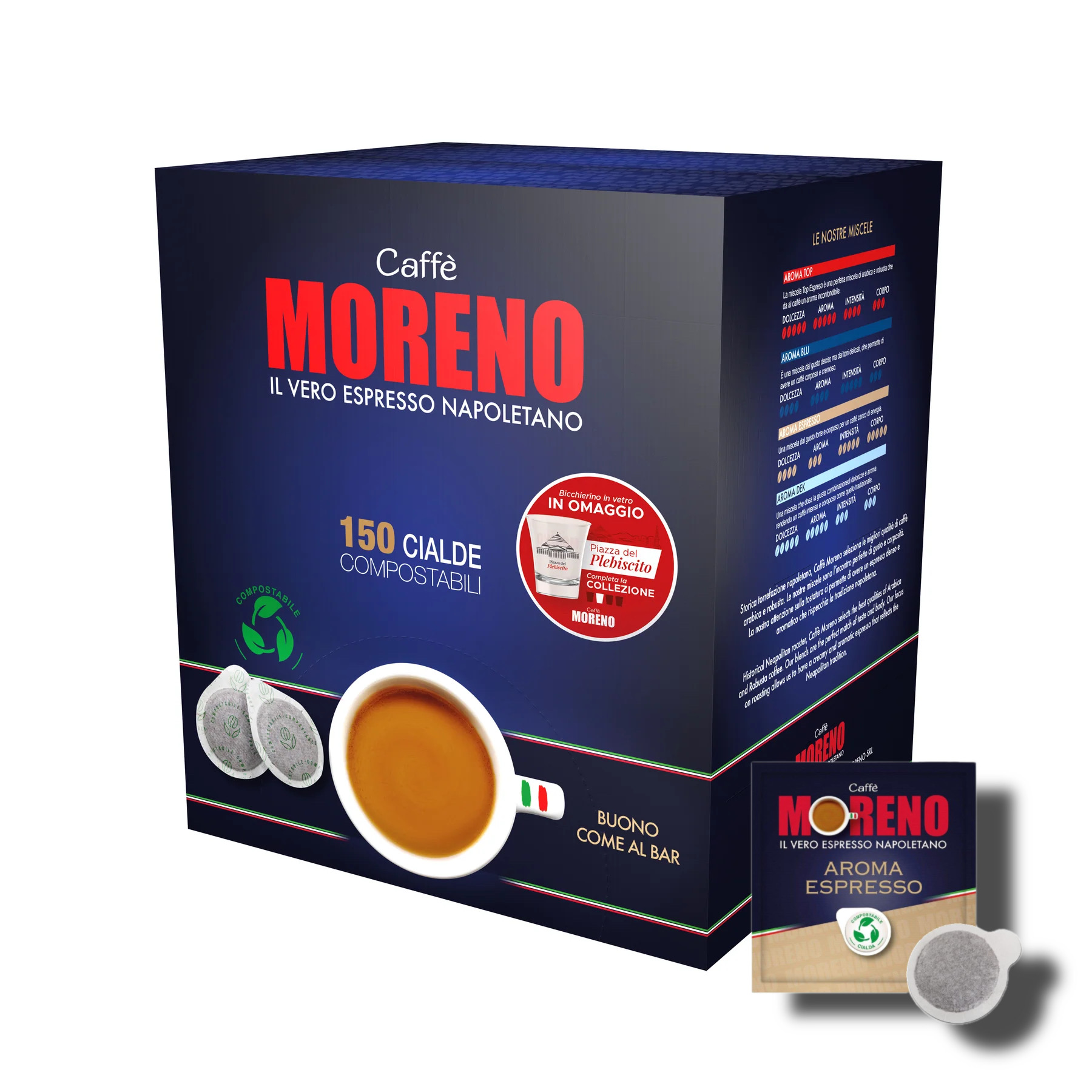 E.S.E. pod Caffé Moreno Aroma Espresso 150ks