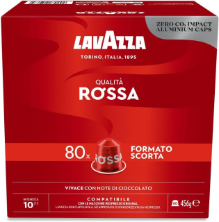 Nespresso kapsle Lavazza Qualita Rossa 80ks - hliníkové