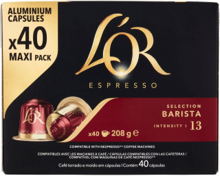 Nespresso kapsle L´OR Barista 40ks - hliníkové